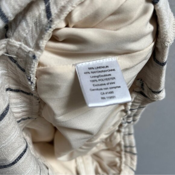 Gentle Fawn Arthur Linen tie back stripe jumpsuit Sz 2 - Picture 12 of 16